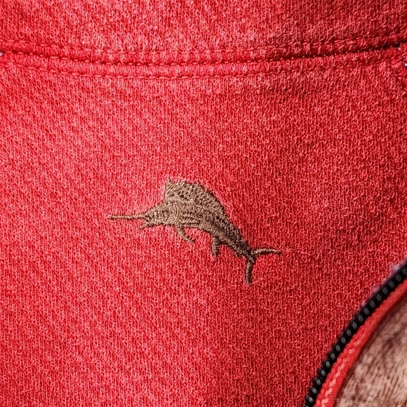 Tommy Bahama Men's Quarter-Zip Reversible Sweater - Picture 3 of 6